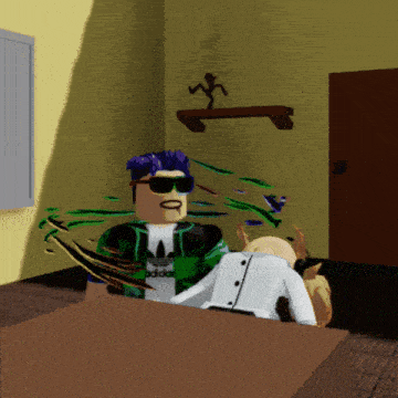 a cartoon character wearing a green adidas shirt