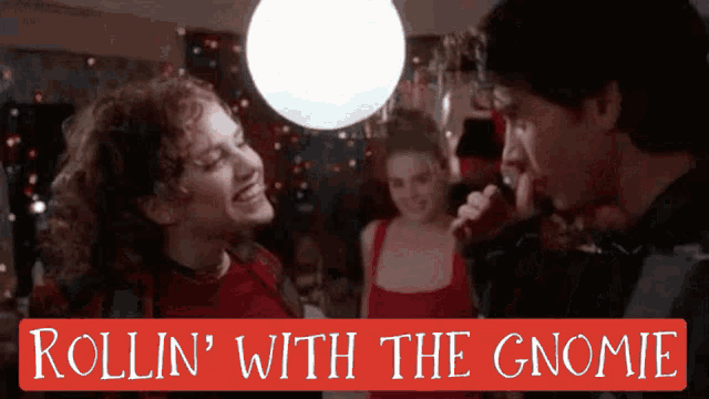 a movie poster for rollin ' with the gnomie