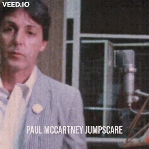 Paul Mccartney Jumpscare Jumpscare GIF - Paul Mccartney Jumpscare Jumpscare Paul Mccartney GIFs