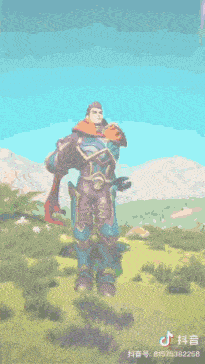 a cartoon of a man standing in a field with the number 875382258