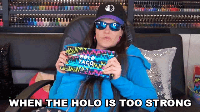 When The Holo Is Too Strong Cristine Raquel Rotenberg GIF