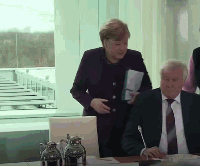Angela Merkel Ill GIF - Angela Merkel Ill Sick GIFs