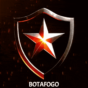 a shield with a star on it and the word botafogo on the bottom