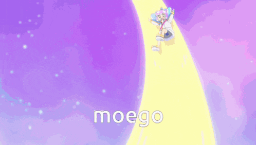 a cartoon character is crying and the word moego is on the bottom right