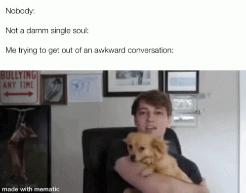 Meme Awkward Conversation GIF - Meme Awkward Conversation Cute GIFs