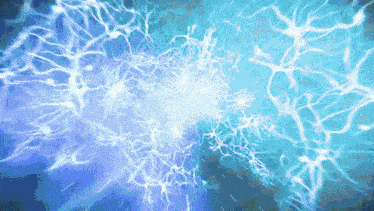 a computer generated image of a glowing lightning bolt