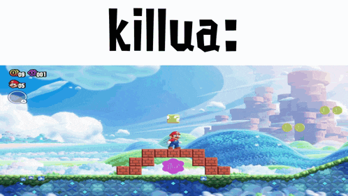 a screenshot of a video game with the words killua on the top