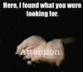 a picture of a person 's hands with the words here i found what you were looking for .