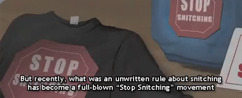 Stop Snitching Movement - The Boondocks GIF - Snitch Stop Snitching Boondocks GIFs