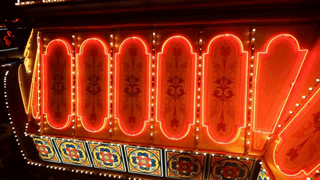 a sign that says ' 00000 ' on it is lit up