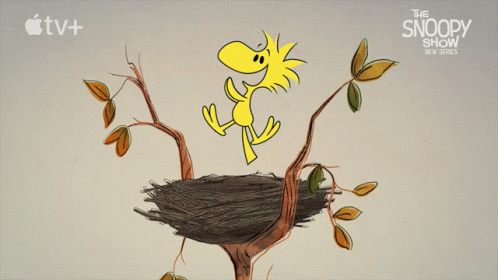 Clapping Woodstock GIF