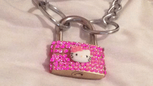 Hello Kitty Padlock GIF - Hello Kitty Padlock Locked GIFs