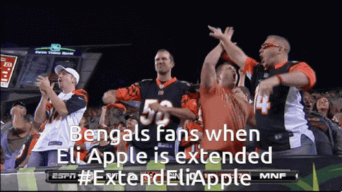 Eli Apple Extend Eli Apple GIF - Eli Apple Extend Eli Apple Bengals Fans GIFs