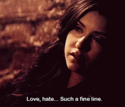 Katherine Pierce Love Hate GIF - Katherine Pierce Love Hate Tvd GIFs