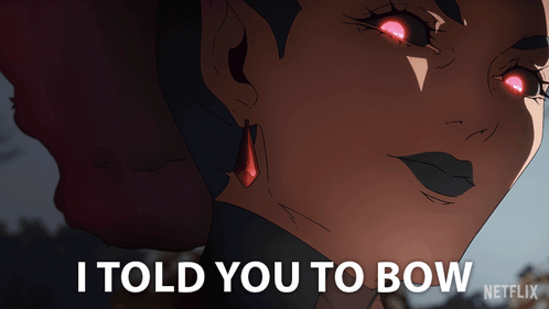 I Told You To Bow Castlevania Nocturne GIF - I Told You To Bow Castlevania Nocturne I Asked You To Bow GIFs