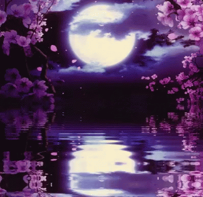 Moon Reflection GIF - Moon Reflection Violet GIFs