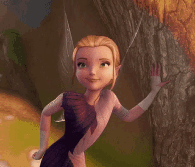 a fairy is giving the thumbs down sign
