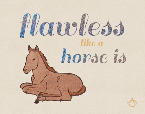 a drawing of a horse with the words " a mule horse is " behind it