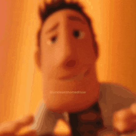 a close up of a cartoon character 's face with the words #umdesenhomediisse written below it