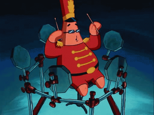 Spongebob Squarepants Patrick Star GIF - Spongebob Squarepants Patrick Star Drums GIFs