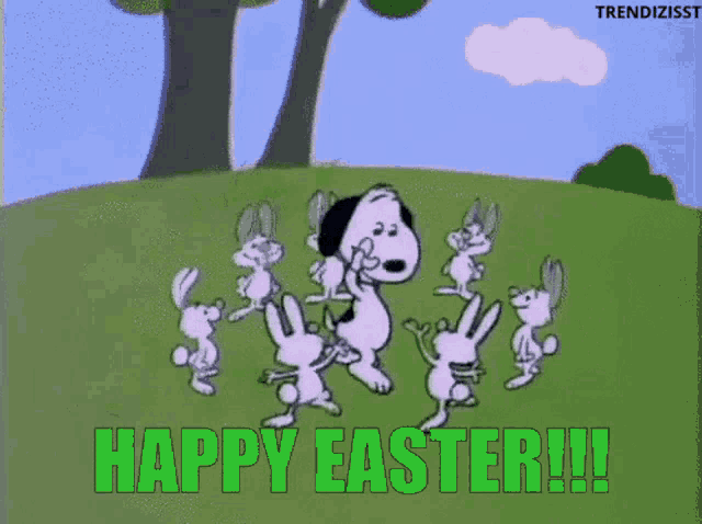 Happy Easter Snoopy Happy Easter Sunday GIF - Happy Easter Snoopy Happy Easter Sunday GIFs