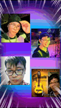a collage of images of a man with the name nikki tunes