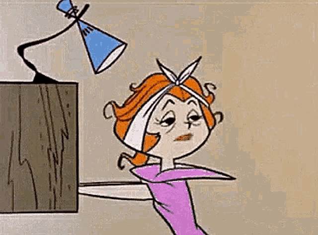 a cartoon of two women standing next to each other . one of the women has a bandage on her head .