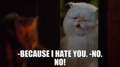 Cats And Dogs Mr Tinkles GIF - Cats And Dogs Mr Tinkles Because I Hate You GIFs