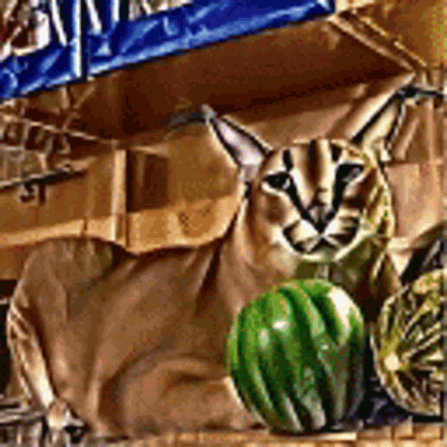 Pungt Melon Kat GIF - Pungt Melon Kat Floppa GIFs