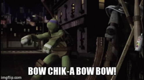 Tmnt Donatello GIF - Tmnt Donatello Bow Chik A Bow Bow GIFs