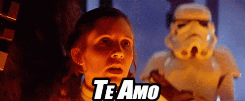Te Amo - Lo Se GIF - Princess Leia Te Amo Han Solo GIFs