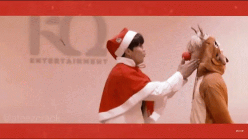 Ateez Kpop GIF - Ateez Kpop Christmas GIFs