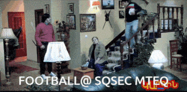 a living room with the words football @ sqsec mteq on the bottom