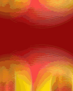a red , yellow and orange background with a swirling pattern