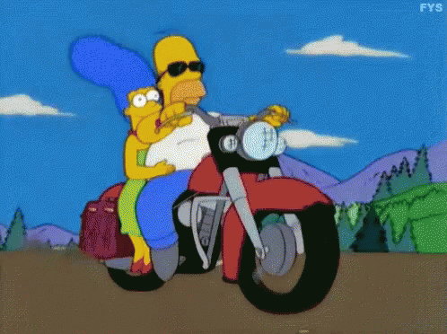 Simpsons Homer GIF - Simpsons Homer Motorcycle GIFs