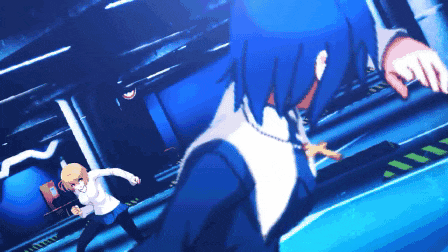 a pixelated image of a man and a woman fighting