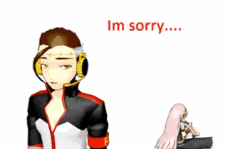 a man and a girl are standing next to each other with the words shut up behind them