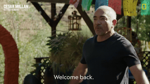 Welcome Back Open Arms GIF - Welcome Back Open Arms Cesar Milan GIFs