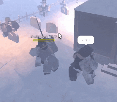 a screenshot of a video game with the name destroyerkid743 on the screen
