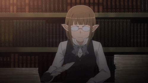 a woman with glasses is holding a piece of paper