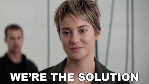 Were The Solution Shailene Woodley GIF - Were The Solution Shailene Woodley Beatrice Tris Prior GIFs