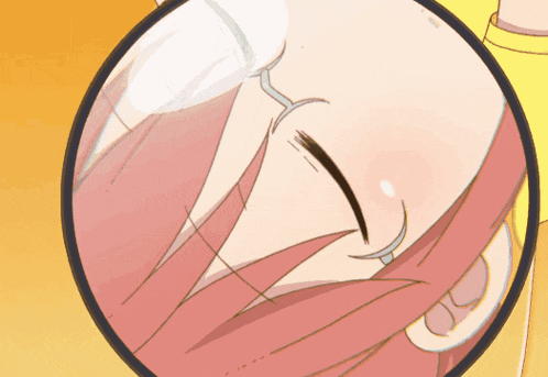 a close up of a woman 's face with a magnifying glass