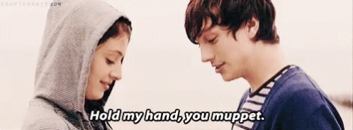 Aaron Hold My Hand GIF - Aaron Hold My Hand You Muppet GIFs