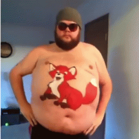 Helarious  GIF - Fat Belly Fox Troll GIFs