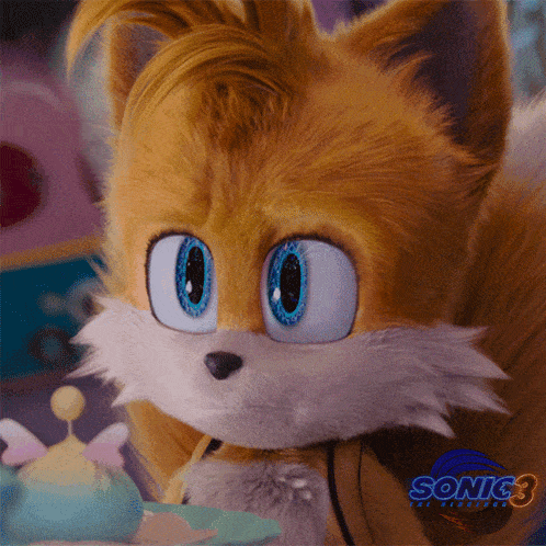 a close up of tails from sonic 3
