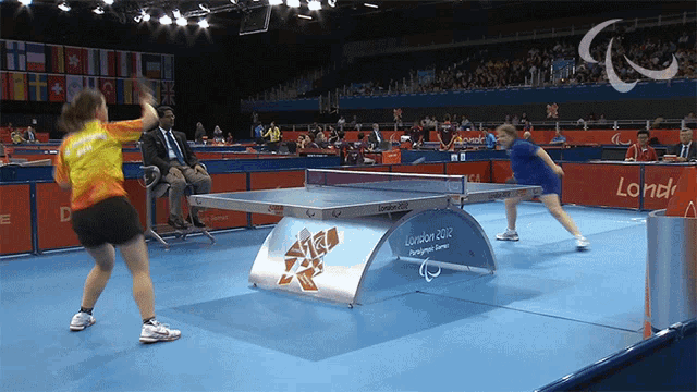 Playing Table Tennis International Paralympic Committee GIF - Playing Table Tennis International Paralympic Committee Paralympics GIFs