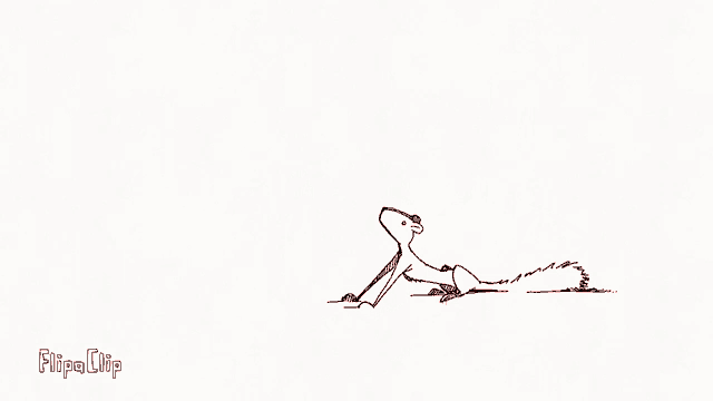 a black and red drawing with the word flipaclip on it