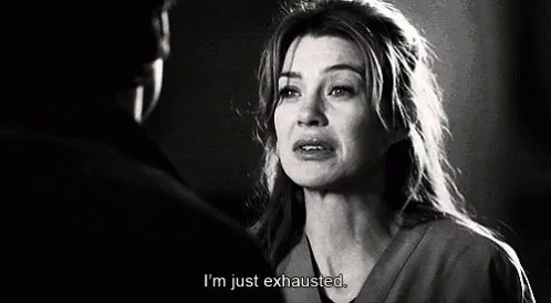 Meredith Grey Greys Anatomy GIF - Meredith Grey Greys Anatomy Exhausted GIFs