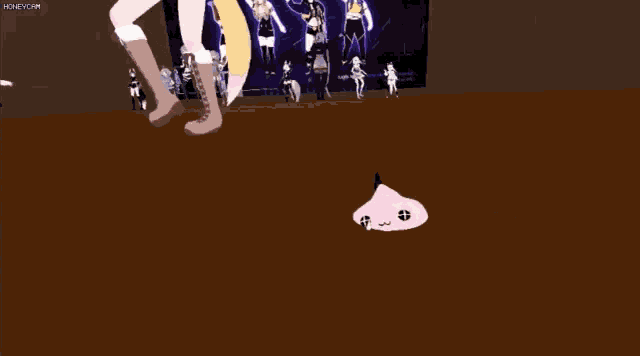 a cartoon character with white hair and red eyes is laying on a table