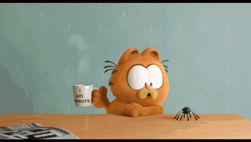 a cartoon cat giving a thumbs up in a box